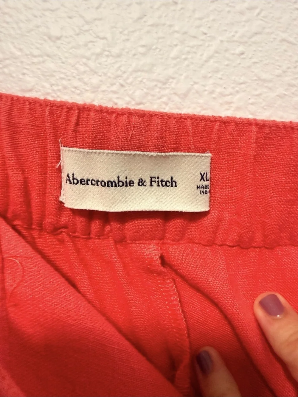 Abercrombie & Fitch Bright Red Kids Joggers
